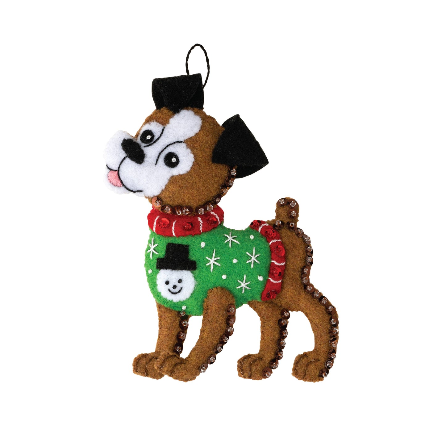 Bucilla ® Seasonal Felt Christmas Ornaments Kit Dogs in Ugly Sweaters