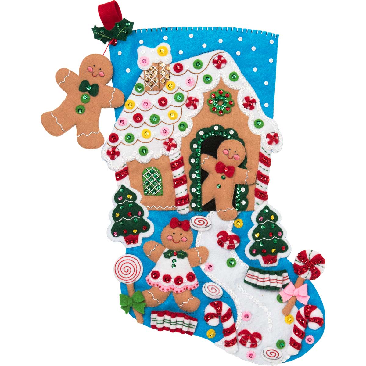 Bucilla ® Seasonal Felt Stocking Kit - Gingerbread Dreams