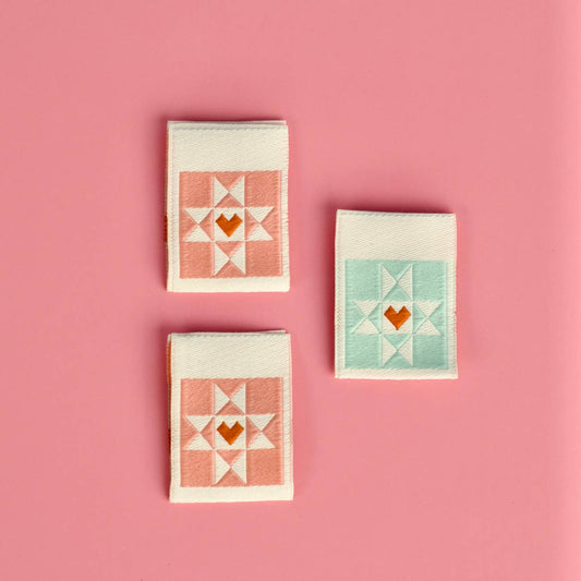 Kati Cupcake Heart Star Block - Sew in Labels