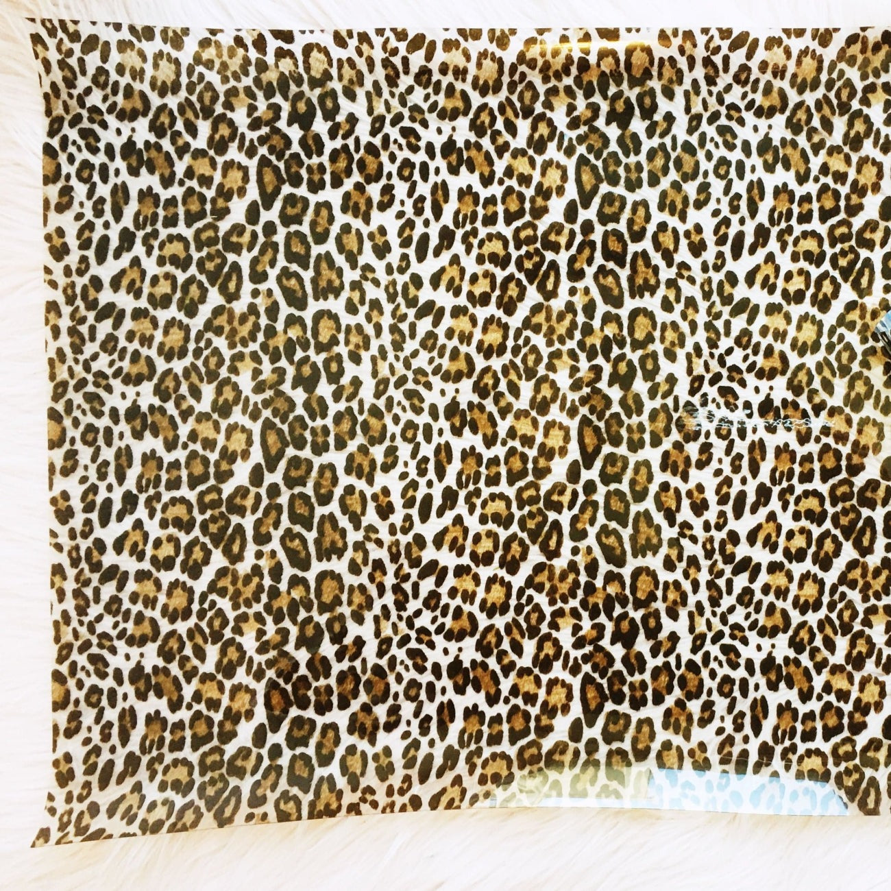 Sew Hungry Hippie - Clear Leopard Vinyl - 18" x 54" Precut