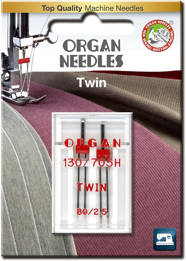 Ships to US ONLY - Janome - Organ Needles - Twin 130/705H 80/2