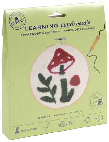 DMC Starter Punchneedle Kit - Red Mushroom