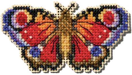 Mill Hill Counted Cross Stitch Kit - Peacock Butterfly