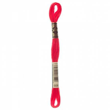DMC Six Strand Embroidery Floss - 600 - 601 - 602 - 603 - 604 - 605 - 606 - 608