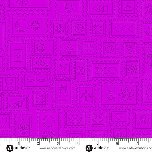PREORDER - Andover - Alison Glass - Color Camp Bloom - Postcard - A-10424-E - Ships September 2026