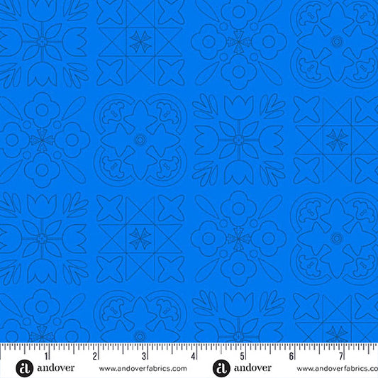 PREORDER - Andover - Alison Glass - Color Camp Dusk - Bandana - A-10428-B - Ships August 2026