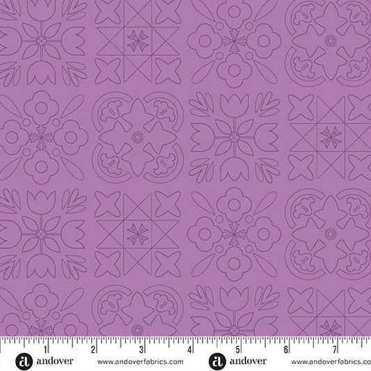 PREORDER - Andover - Alison Glass - Color Camp Bloom - Bandana- A-10428-P - Ships September 2026