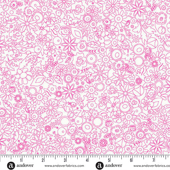 Andover - Alison Glass - Sun Print Whisper - Woodland Cosmos - A-1558-E