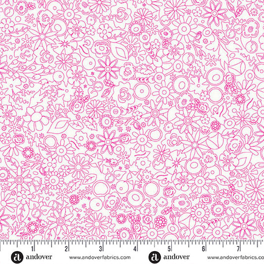 Andover - Alison Glass - Sun Print Whisper - Woodland Cosmos - A-1558-E
