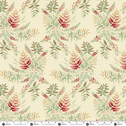 Preorder - Andover - Laundry Basket Quilts - Secret Stash 108" Wide Quilt Backing Fabric - Ferns - AW-10595-L - Ships October 2026