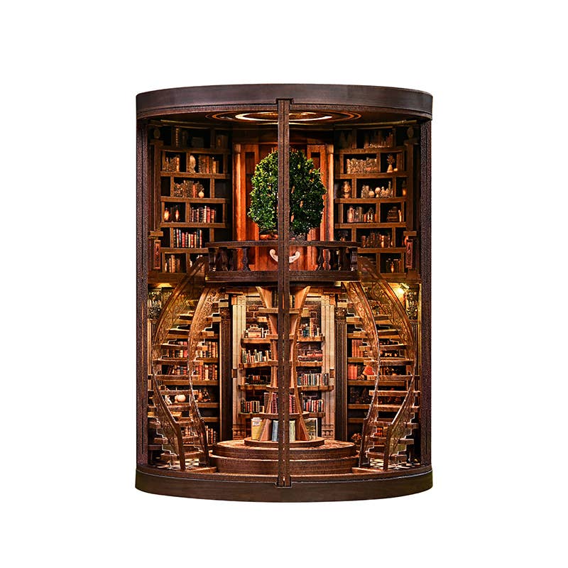 Hands Craft DIY Book Nook Kit: Tree of Knowledge