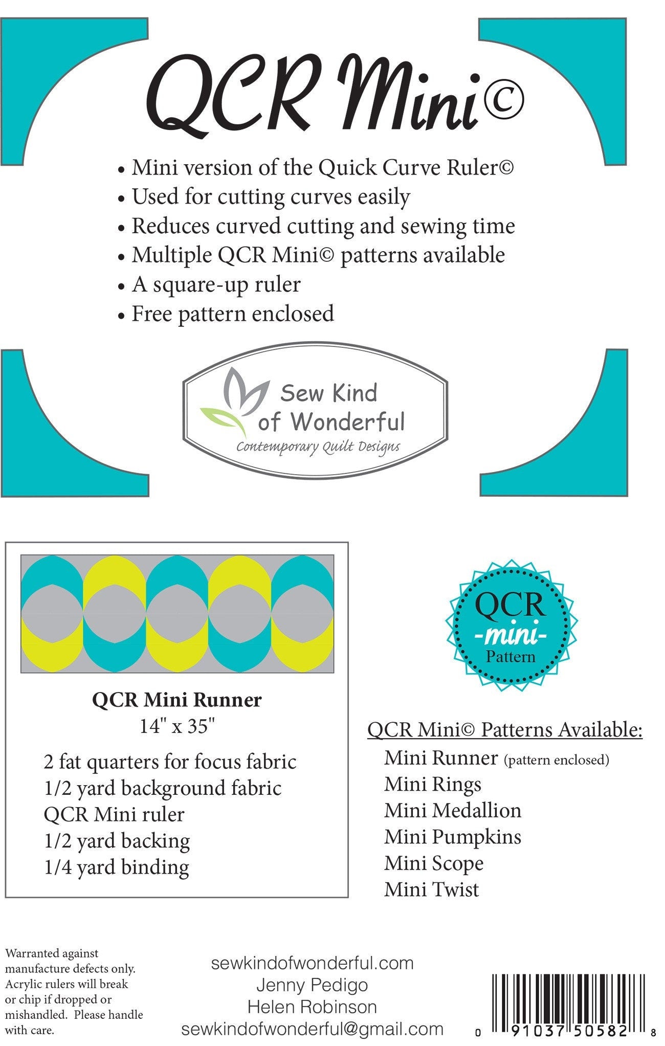 Sew Kind Of Wonderful Mini Quick Curve Ruler