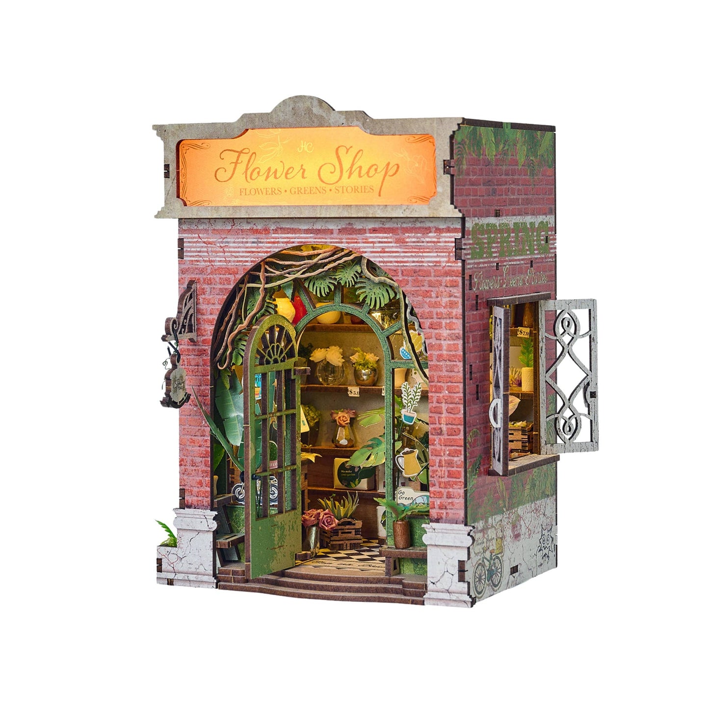 Hands Craft DIY Book Nook Kit: Flower Shop