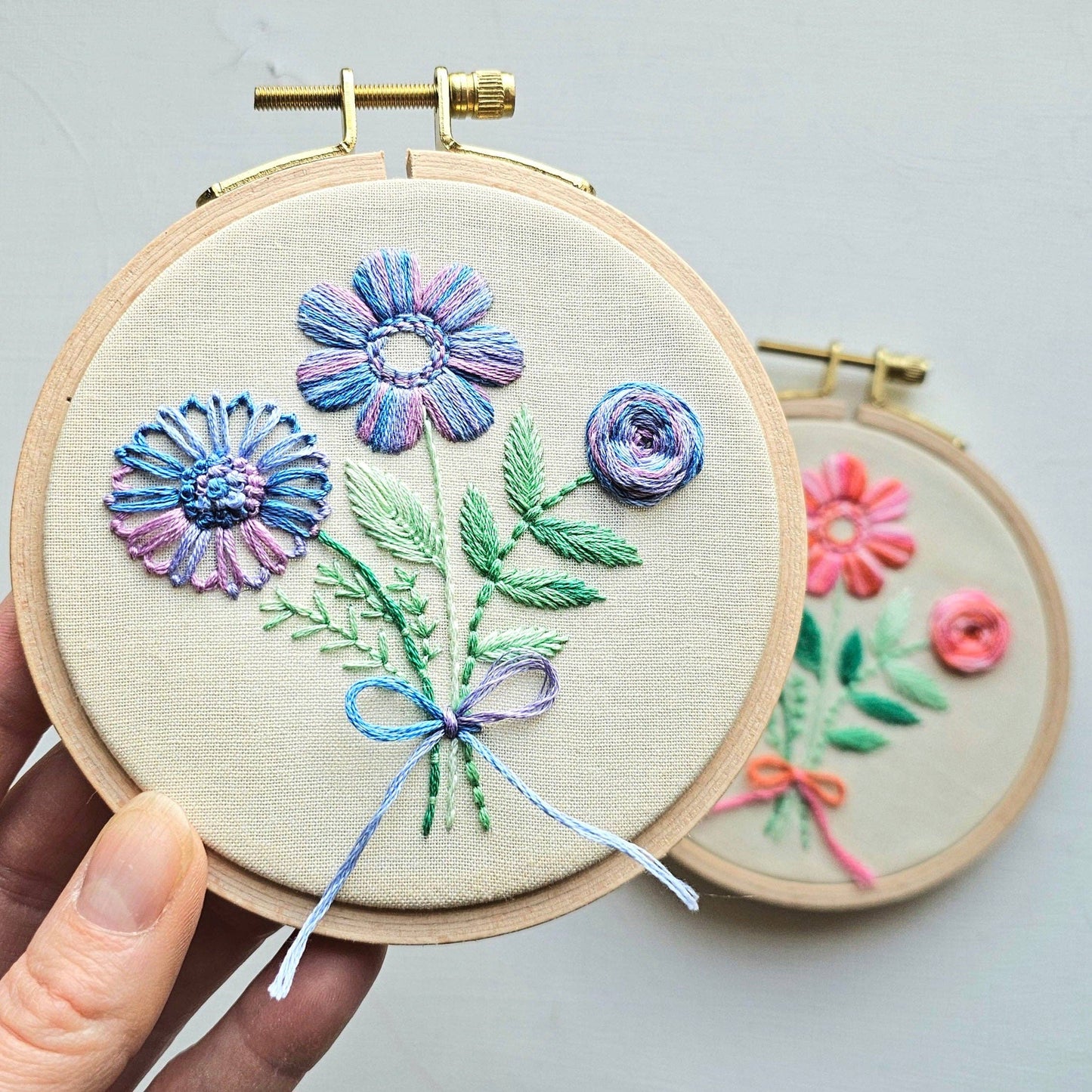 Jessica Long Floral Trio Embroidery Kit & eCourse