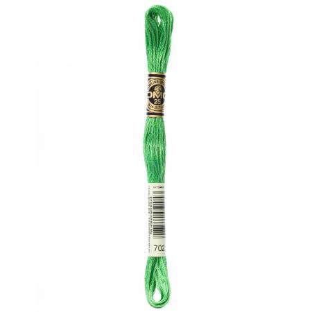 DMC Six Strand Embroidery Floss - 699 - 700 - 701 - 702 - 703 - 704 - 712 - 718