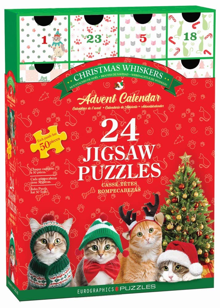 Eurographics Puzzles USA - Christmas Whiskers - Advent Calendar Puzzle