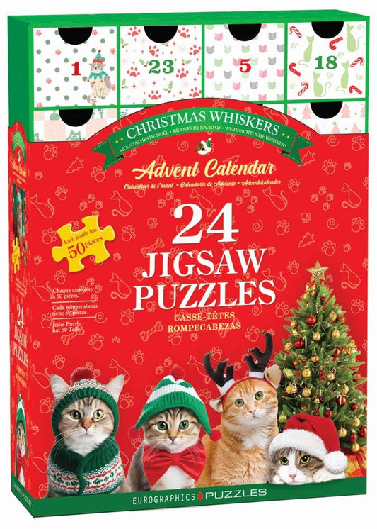 Eurographics Puzzles USA - Christmas Whiskers - Advent Calendar Puzzle