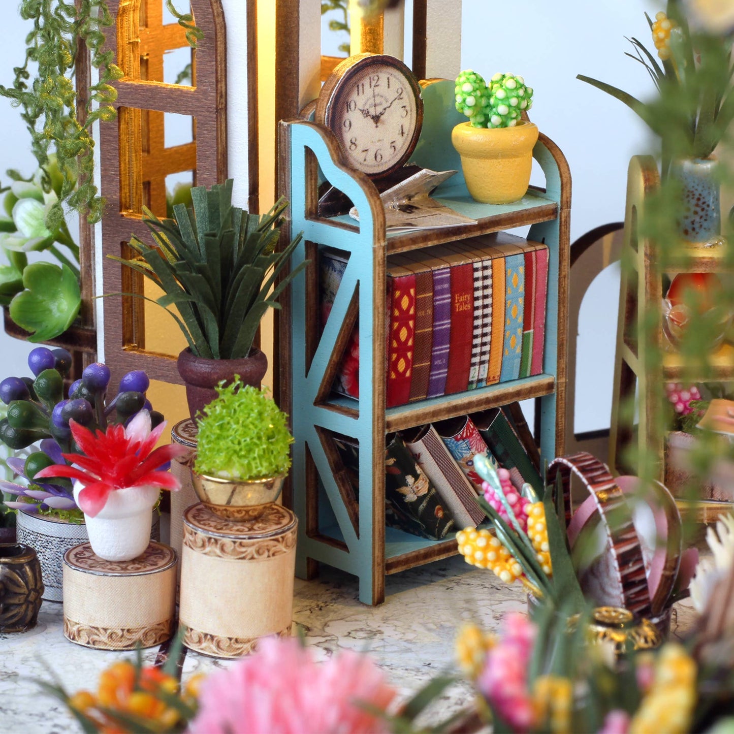 Hands Craft DIY Miniature House Kit: Greenhouse Oasis
