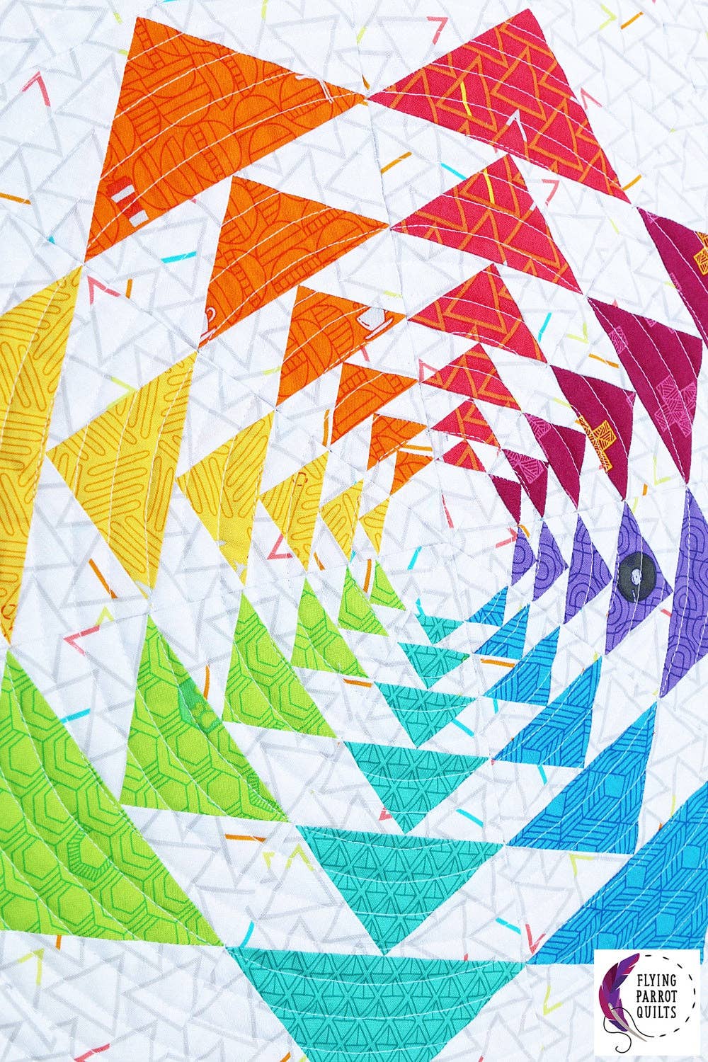 Radial Geese Quilt Pattern By Flying Parrot
