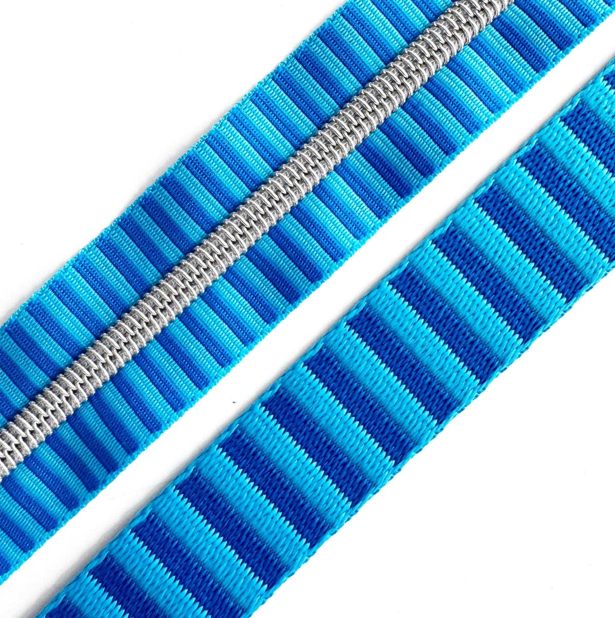 Sew Hungry Hippie Blue Striped Jacquard Woven Webbing – 1.5" Wide - By the Yard