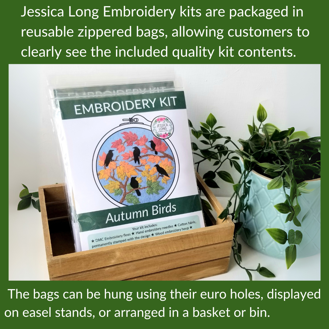 Bluebird Sampler Beginner Hand Embroidery Kit By Jessica Long