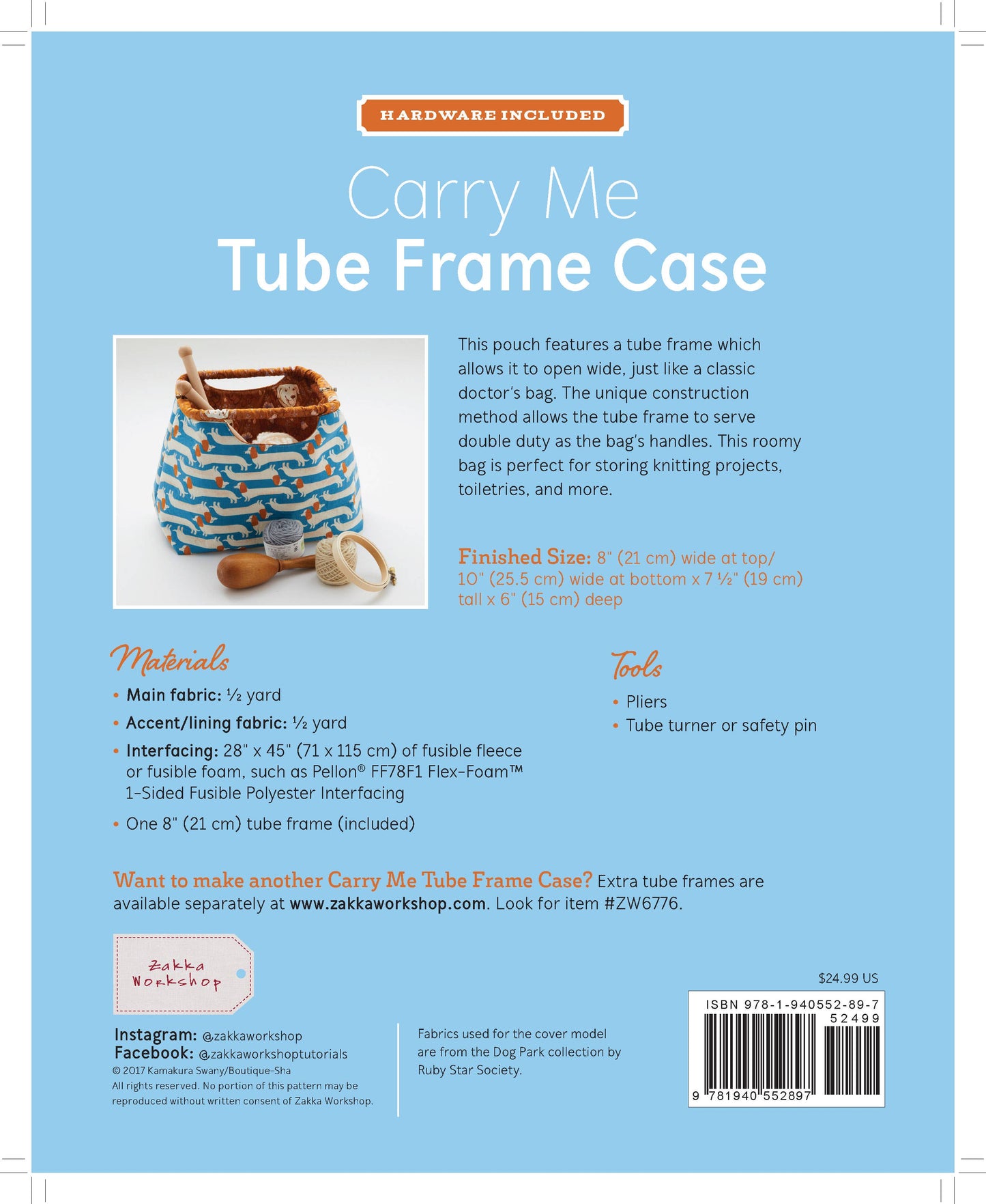 Carry Me Tube Frame Case Kit By Zakka Workshop