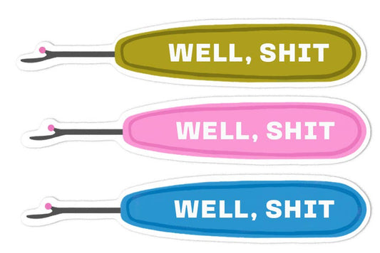 Kati Cupcake - WELL SHIT Seam Ripper - Sticker Pack