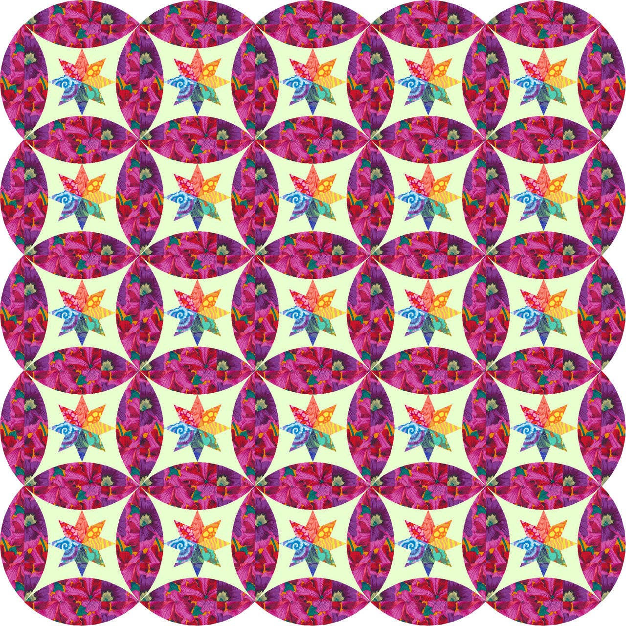 Celestial Orbs Quilt Pattern By Flying Parrot