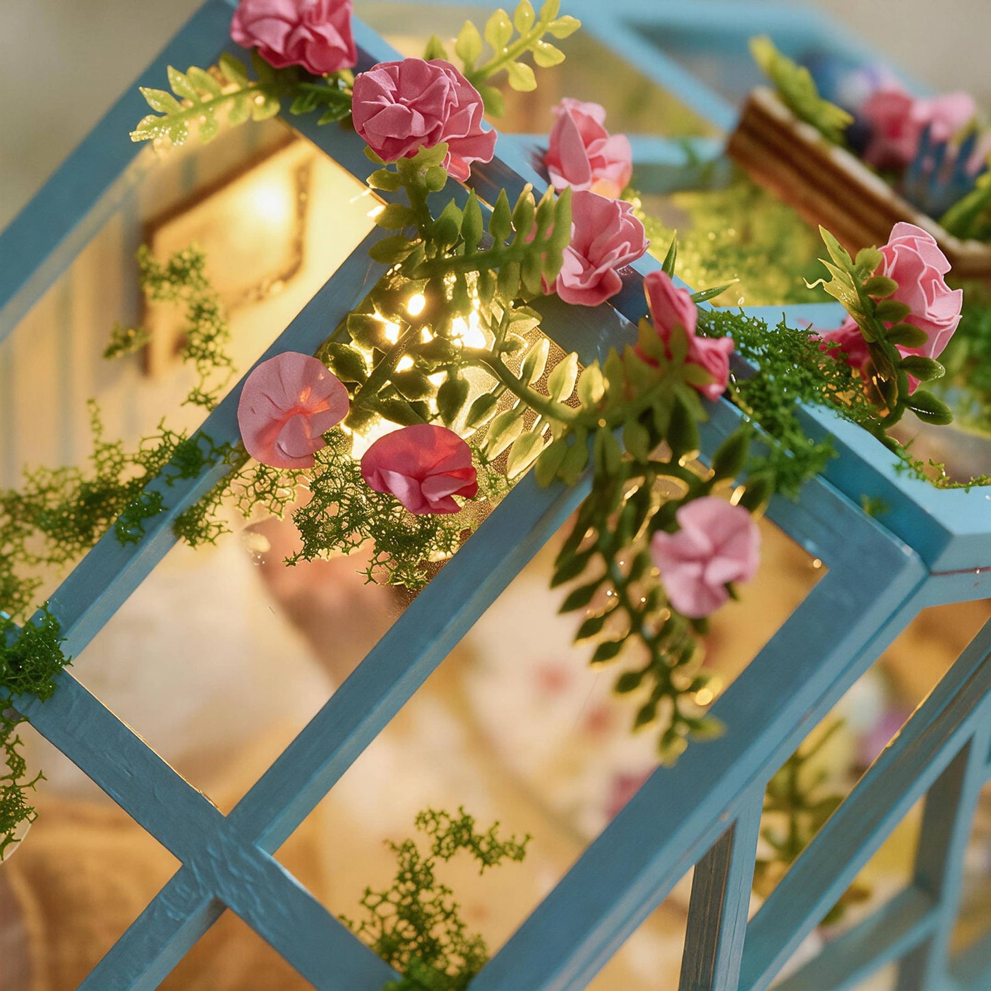 Hands Craft DIY Miniature House Kit: Tea Loft Cottage