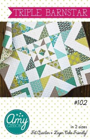 Triple Barnstar Quilt Pattern From Amy Gibson