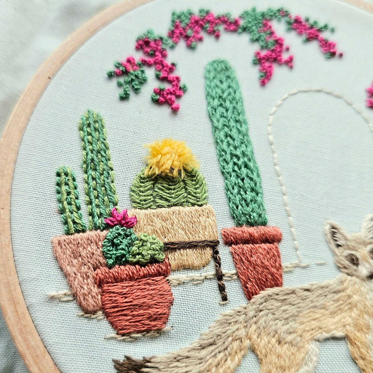 Jessica Long Desert Fox Hand Embroidery Kit