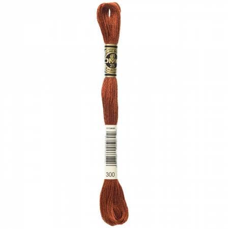 DMC Six Strand Embroidery Floss - 300 - 301 - 304 - 307 - 309 - 310
