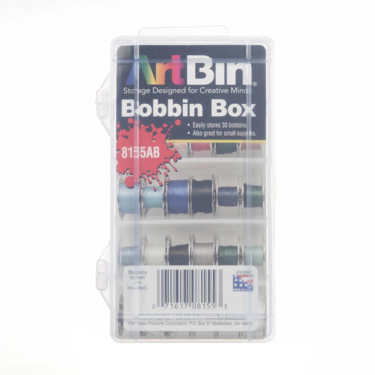 Art Bin Plastic Bobbin Box