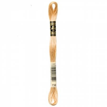 DMC Six Strand Embroidery Floss - 732 - 733 - 734 - 738 - 739