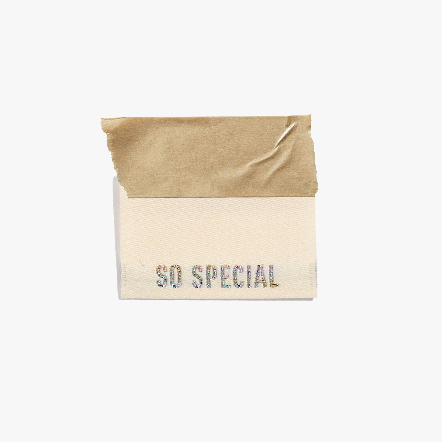 Kylie And The Machine Metallic Side Seam (Cream) Woven Labels