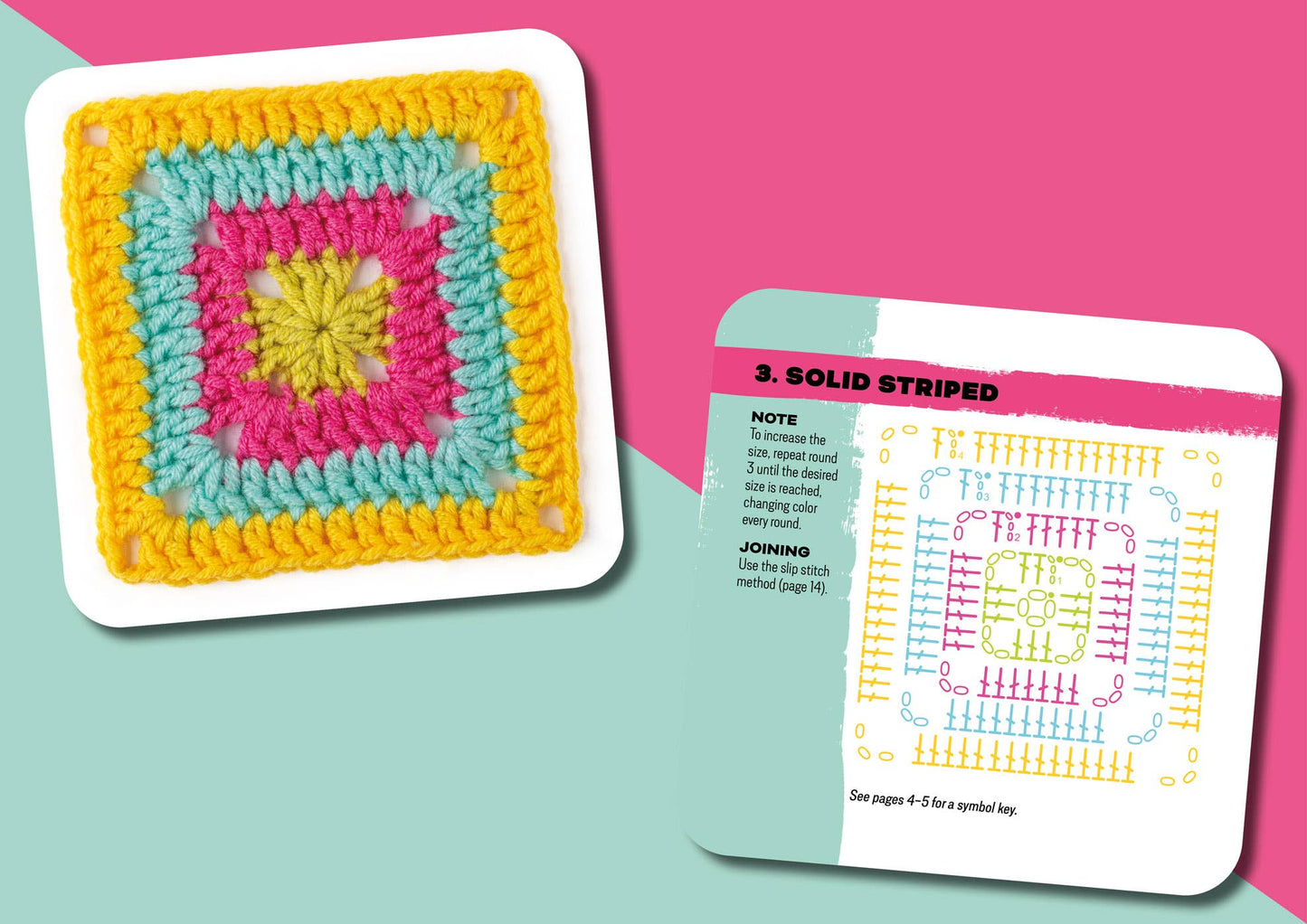 Granny Square Crochet Patterns Card Deck