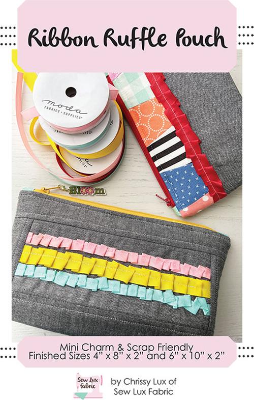 Ribbon Ruffle Pouch Pattern By Sew Lux
