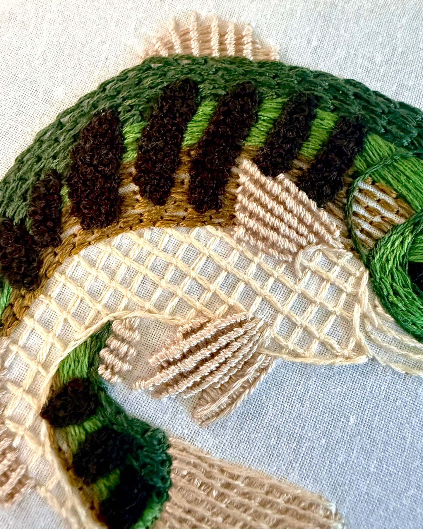 Stitches By Tiff Gone Fishing Embroidery Kit