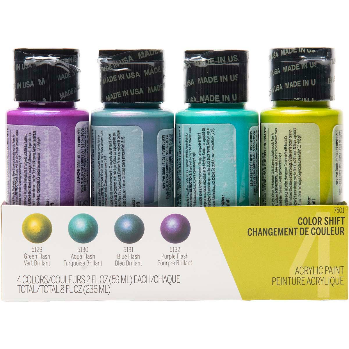 Plaid FolkArt Color Shift™ Chameleon Acrylic Paint Set 4 Colors