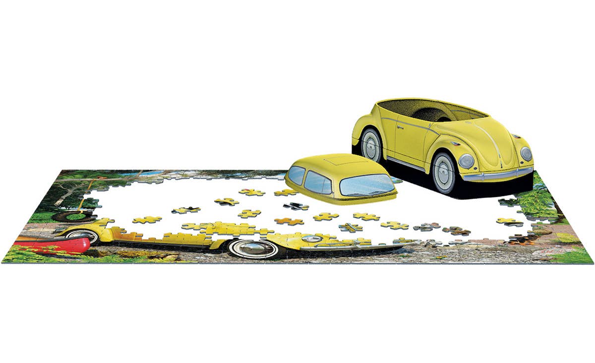 Eurographics Puzzles USA - VW Beetle Camping Puzzle Tin