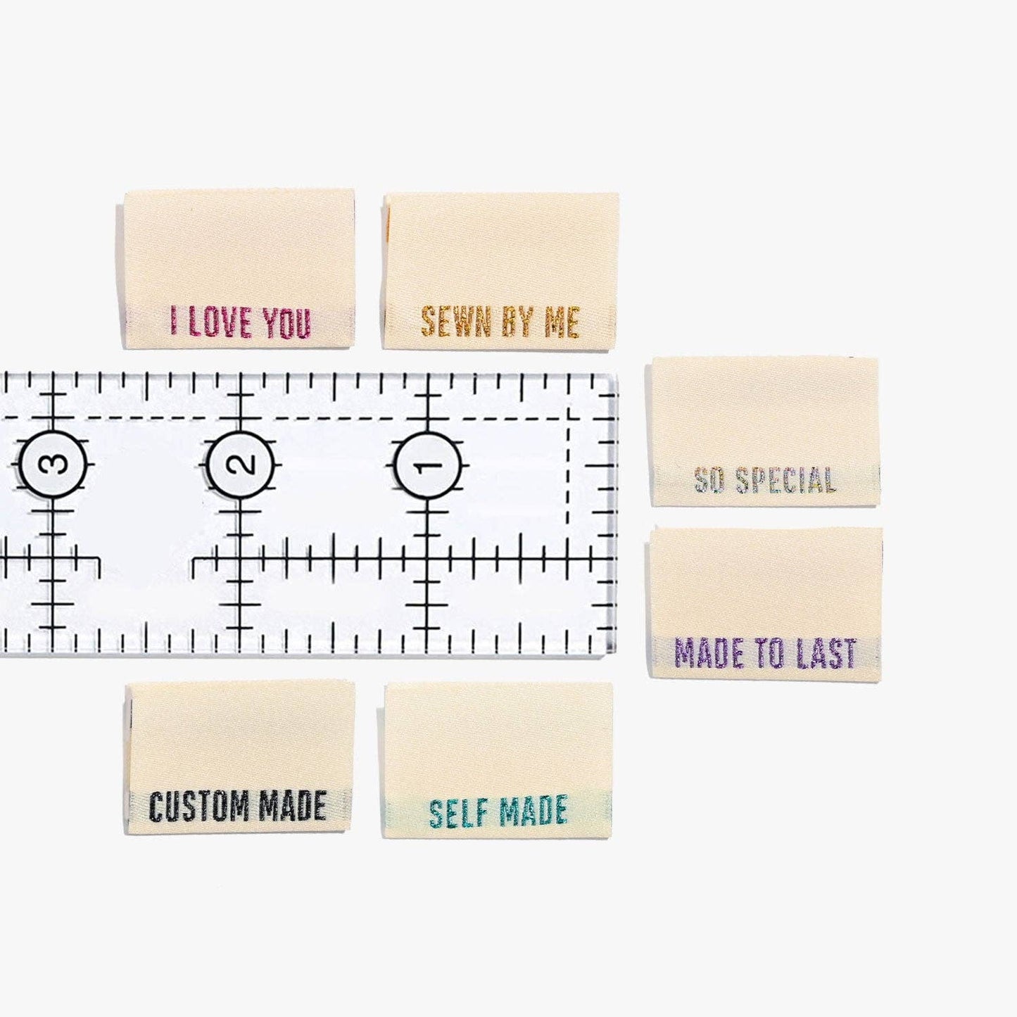 Kylie And The Machine Metallic Side Seam (Cream) Woven Labels