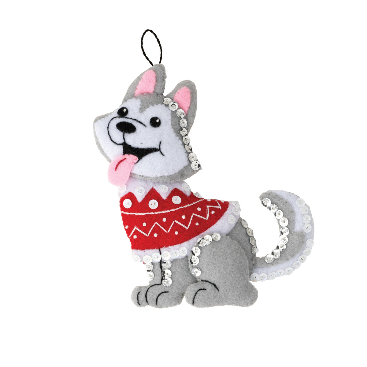 Bucilla ® Seasonal Felt Christmas Ornaments Kit Dogs in Ugly Sweaters