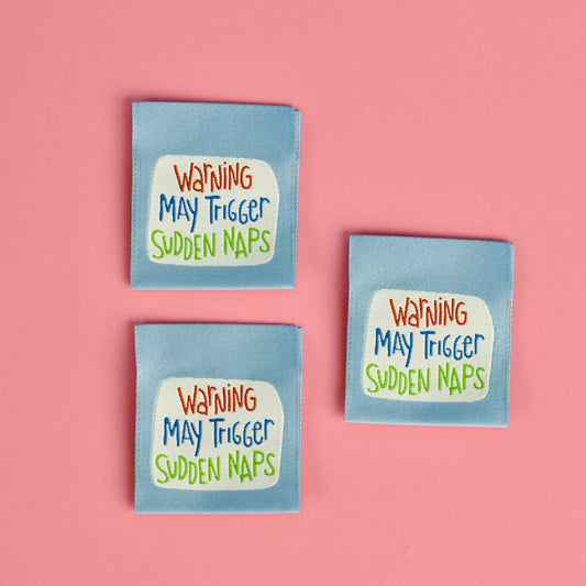 Kati Cupcake - Warning - Sewing Labels 