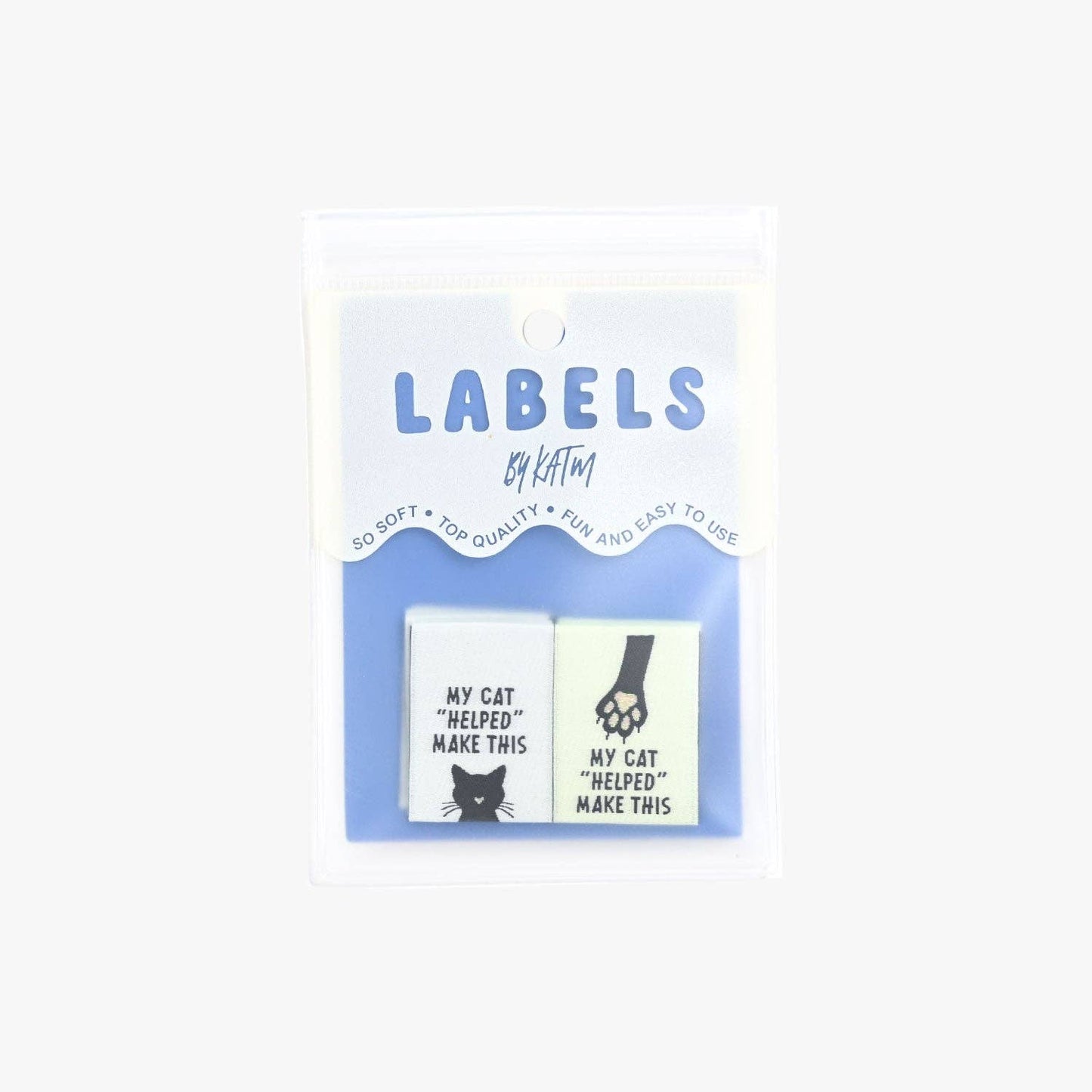 Kylie And The Machine - My Cat "Helped" Me Make This Woven Labels - 1 Pack