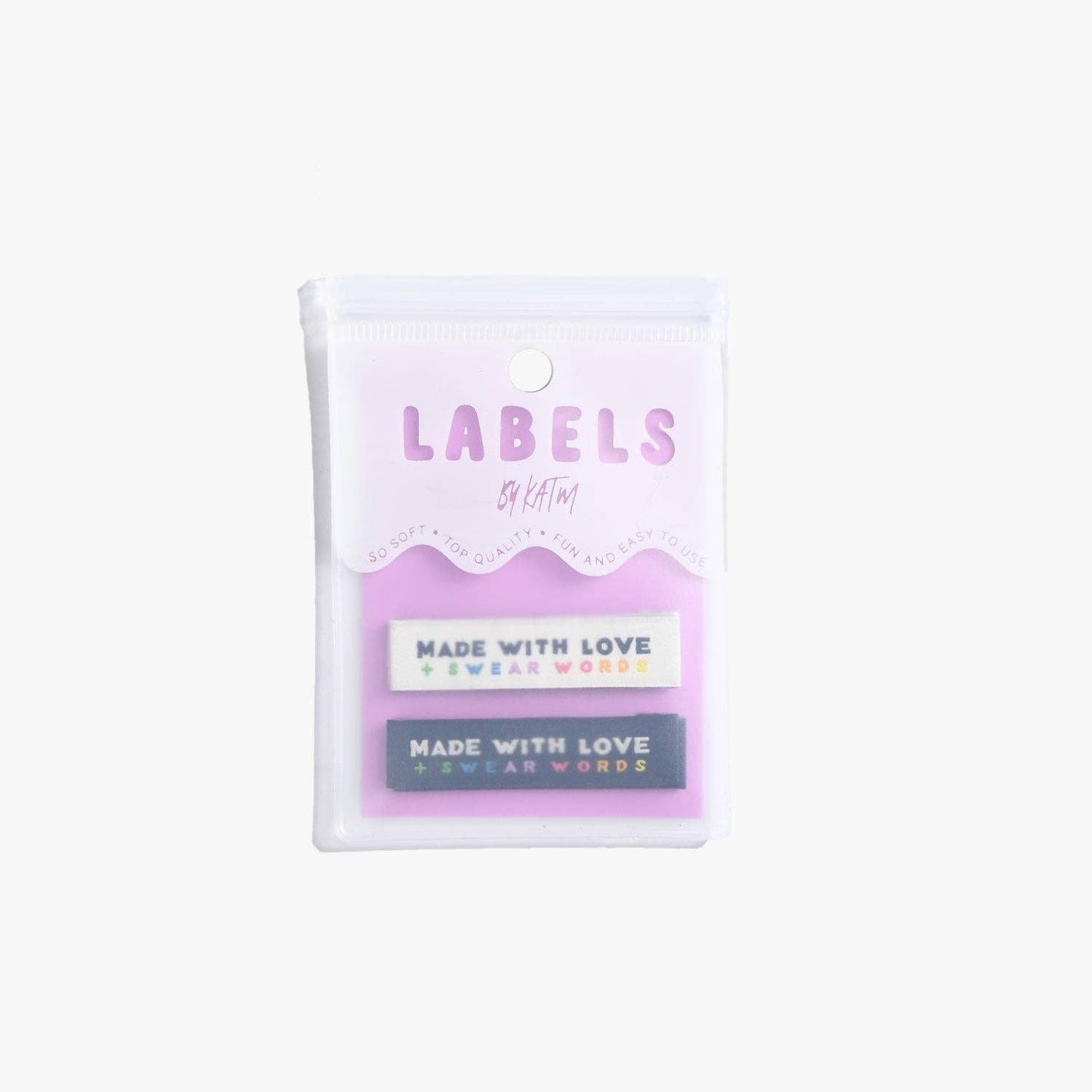 Kylie And The Machine Made with Love & Swear Words Woven Labels