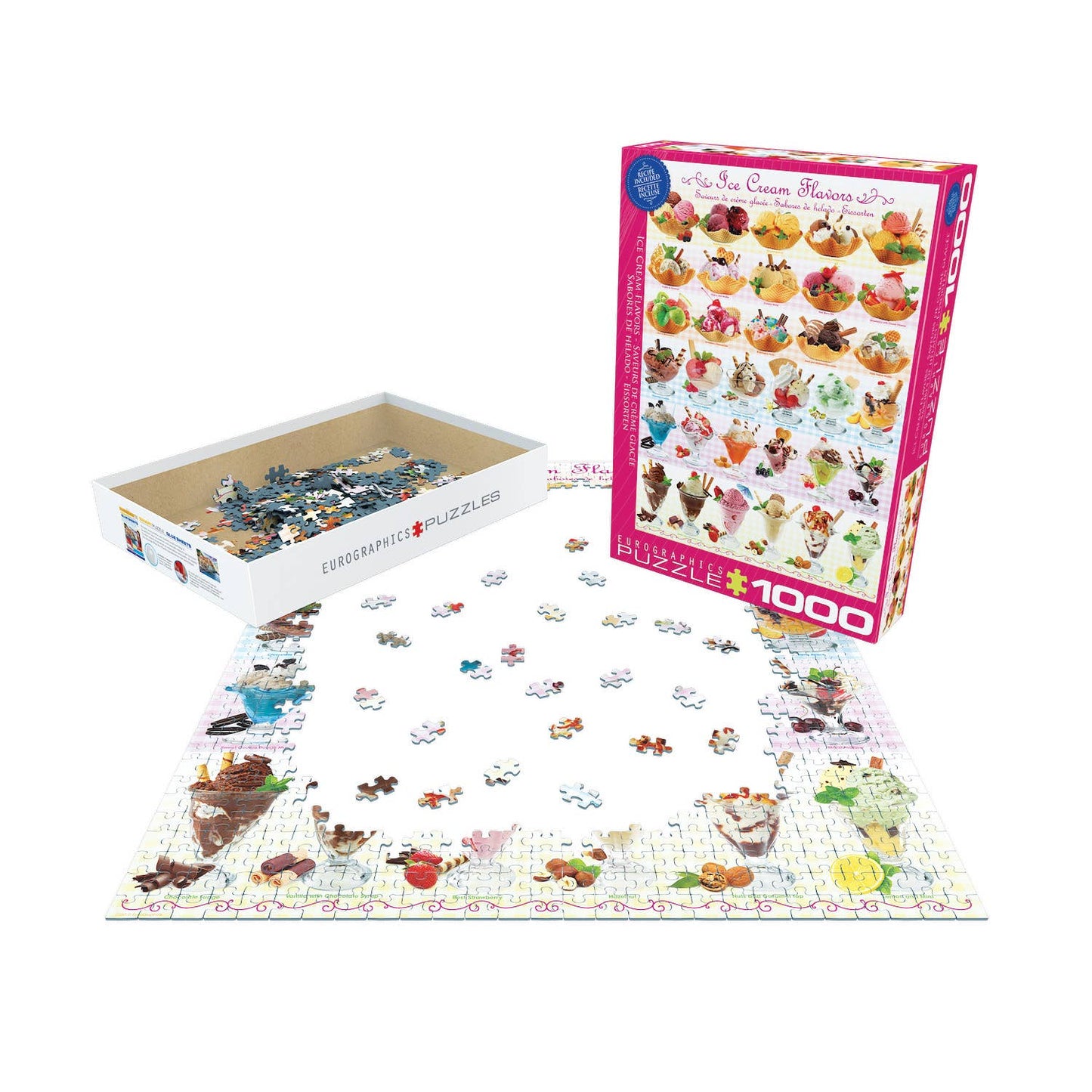 Eurographics Puzzles USA - Ice Cream Flavours Puzzle
