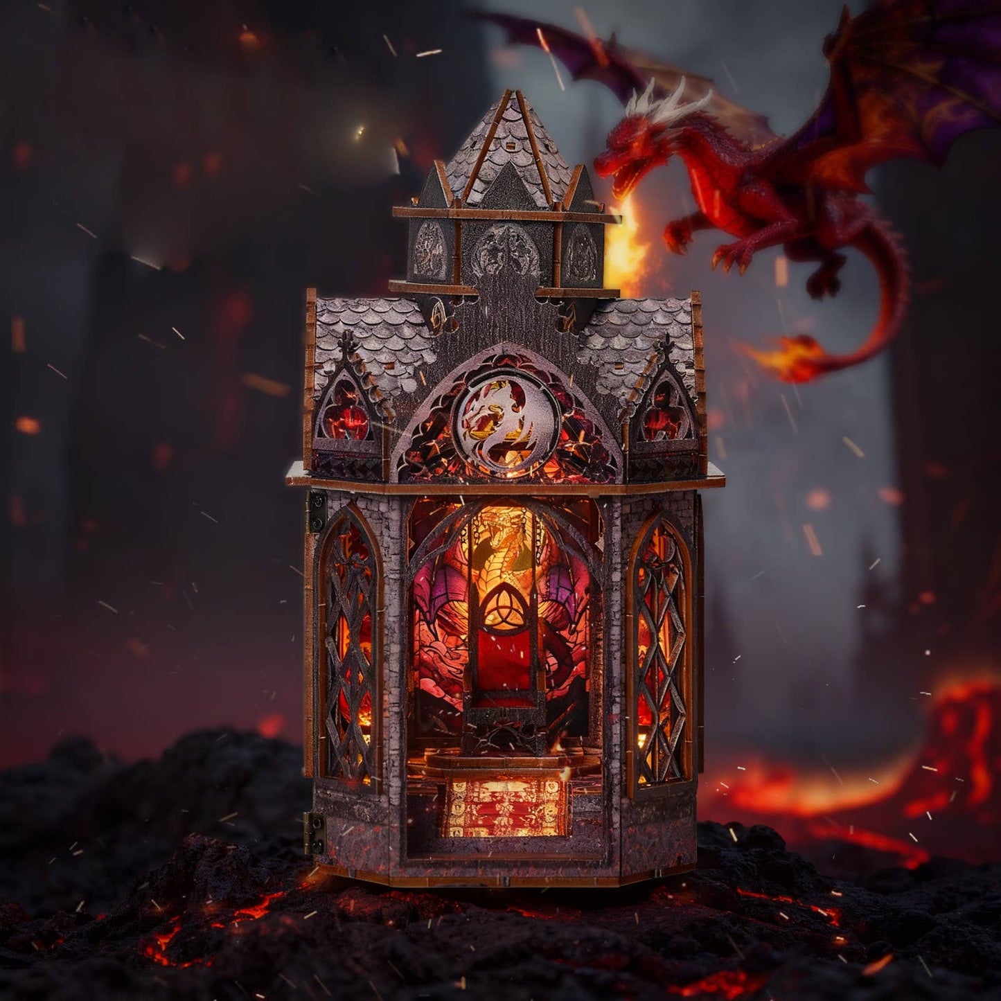 Hands Craft DIY Book Nook Kit: Ember Throne
