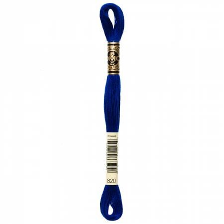 DMC Six Strand Embroidery Floss - 820 - 822 - 823 - 824 - 825 - 826 - 827 - 828