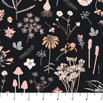 Figo - The Botanist - Wildflowers on Black - 90875-99
