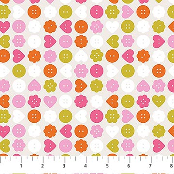 Figo - Sarah Hearts - Bits and Bobs - Buttons - 91266-11